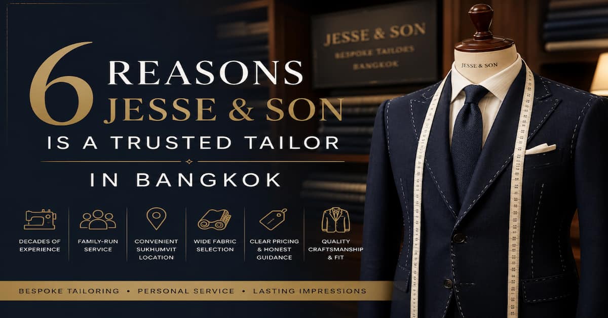 6 Reasons Jesse & Son Is a Trusted Tailor in Bangkok